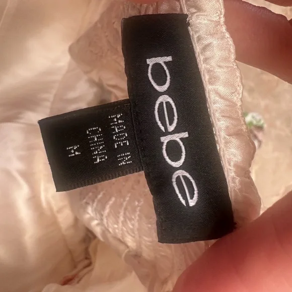 Bebe Multicolor Strapless silk top - Picture 5 of 10